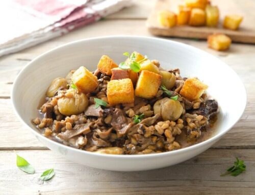 Ricetta zuppa di farro con porcini e castagne